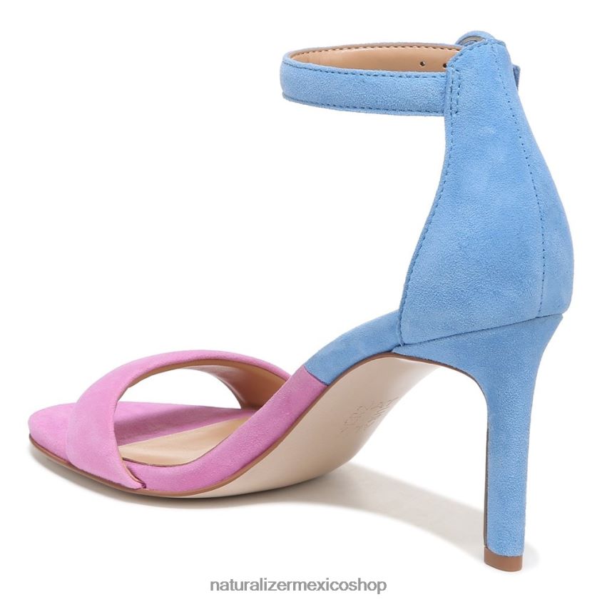 sandalias | sandalia de vestir kinsley 60D4P048 Naturalizer mujer ante rosa/azul