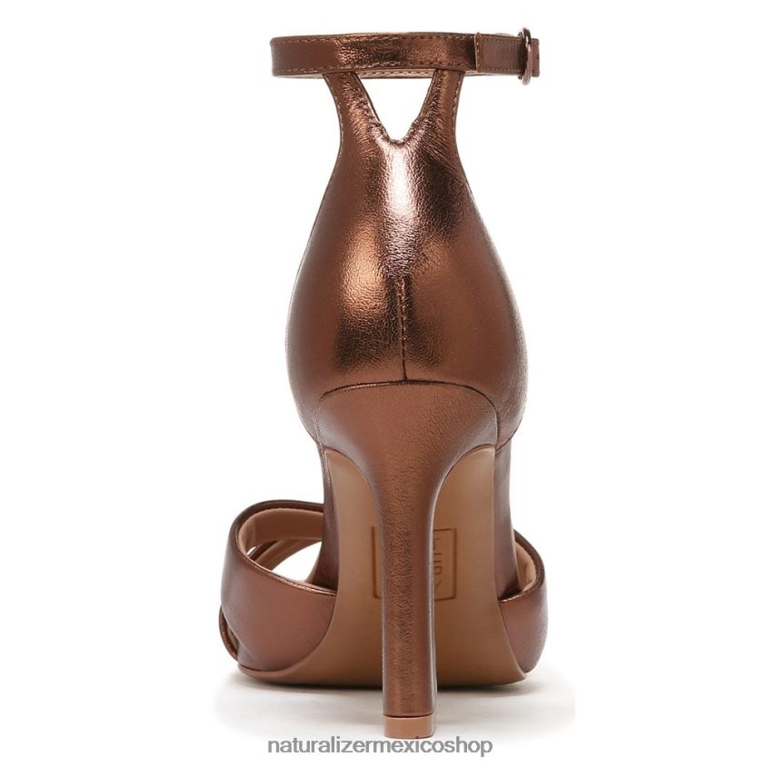 sandalias | sandalia de vestir lizbeth 60D4P0222 Naturalizer mujer cuero metalizado cobre oscuro