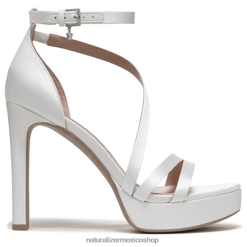sandalias | sandalia de vestir love 2 60D4P0323 Naturalizer mujer tela blanca de seda