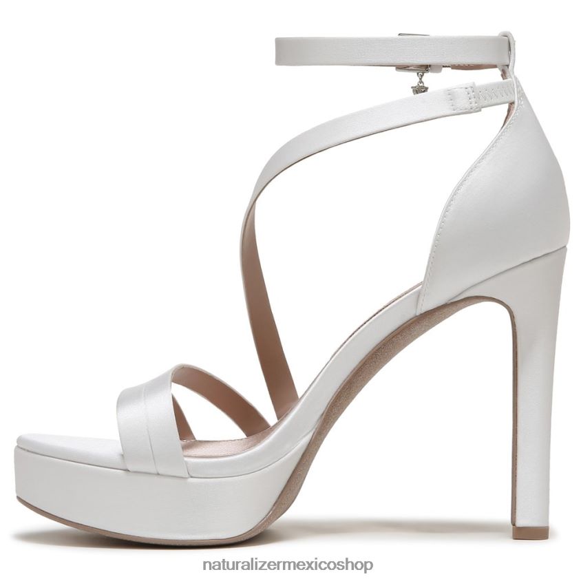 sandalias | sandalia de vestir love 2 60D4P0323 Naturalizer mujer tela blanca de seda