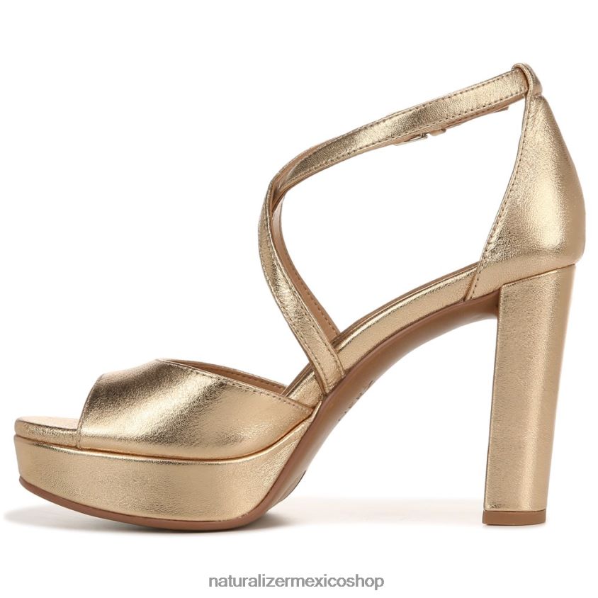 sandalias | sandalia de vestir melody 60D4P098 Naturalizer mujer cuero dorado oscuro