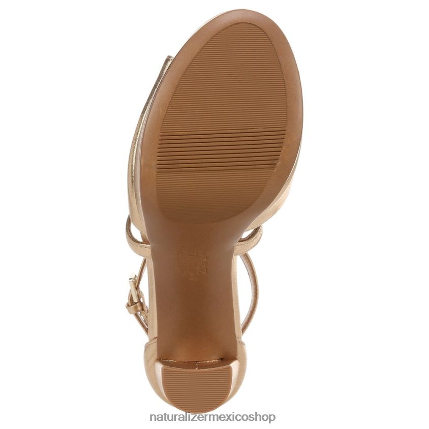 sandalias | sandalia de vestir melody 60D4P098 Naturalizer mujer cuero dorado oscuro