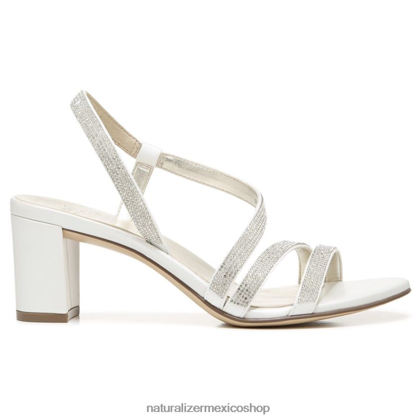 sandalias | sandalia de vestir vanessa 60D4P027 Naturalizer mujer tela de raso blanco
