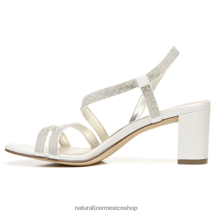 sandalias | sandalia de vestir vanessa 60D4P027 Naturalizer mujer tela de raso blanco