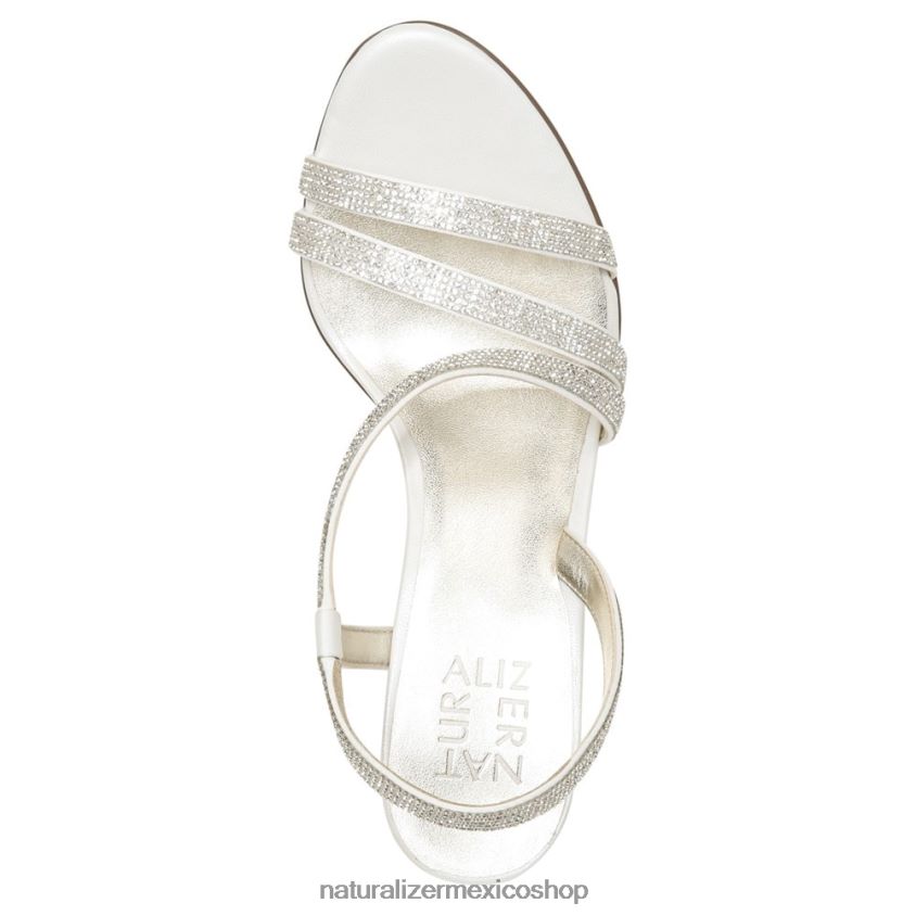 sandalias | sandalia de vestir vanessa 60D4P027 Naturalizer mujer tela de raso blanco