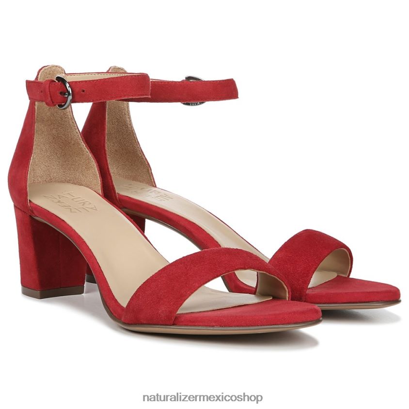 sandalias | sandalia de vestir vera 60D4P019 Naturalizer mujer gamuza de salsa picante