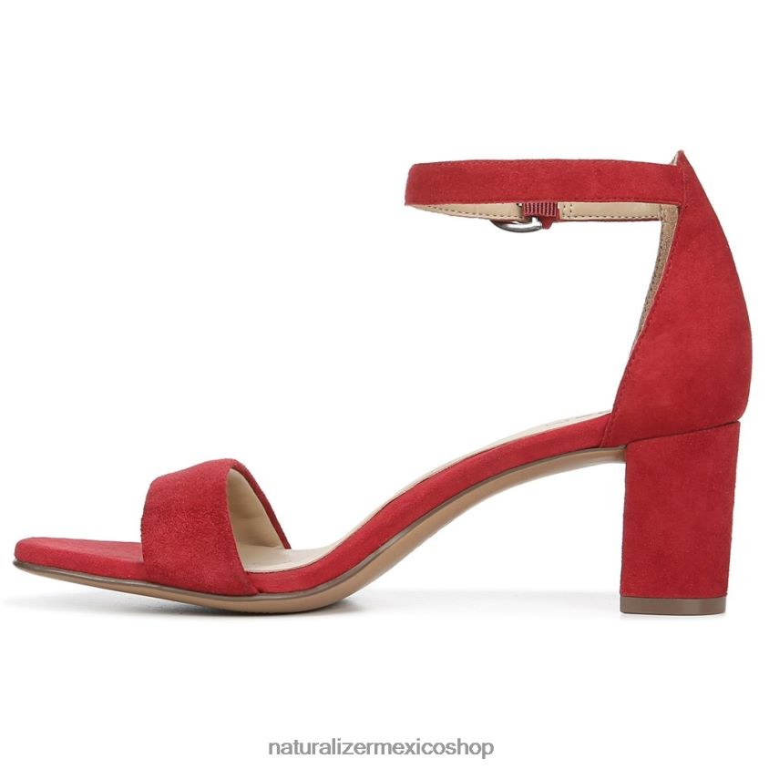 sandalias | sandalia de vestir vera 60D4P019 Naturalizer mujer gamuza de salsa picante