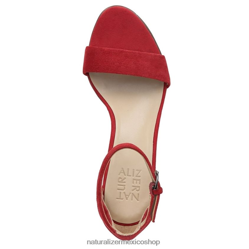 sandalias | sandalia de vestir vera 60D4P019 Naturalizer mujer gamuza de salsa picante