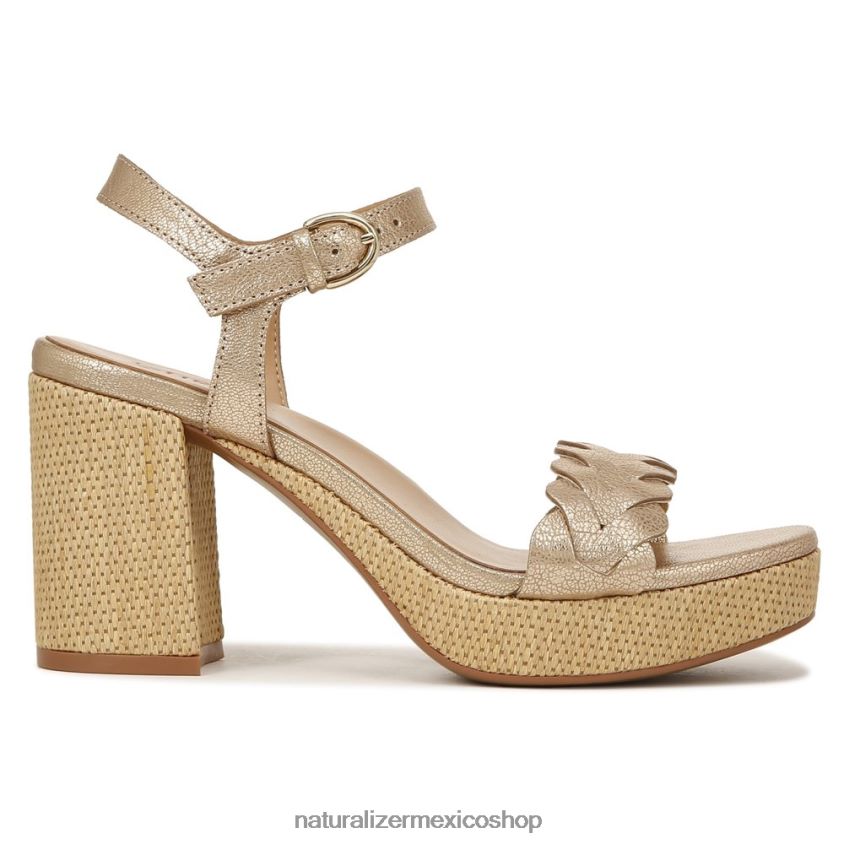 sandalias | sandalia pandora 60D4P0340 Naturalizer mujer cuero dorado suave
