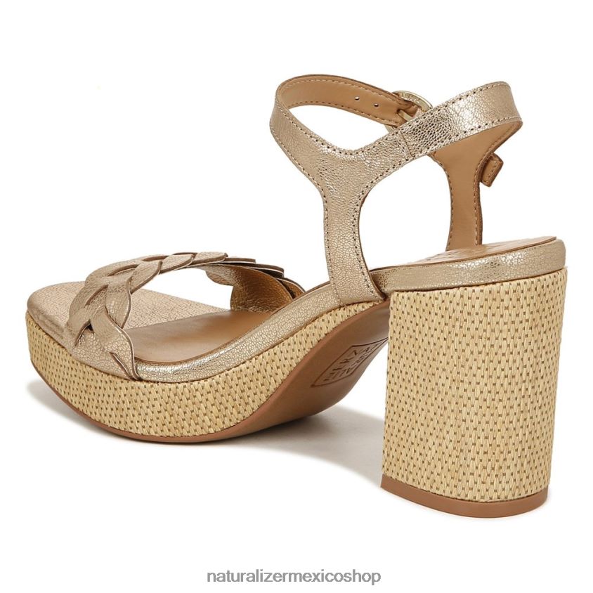 sandalias | sandalia pandora 60D4P0340 Naturalizer mujer cuero dorado suave