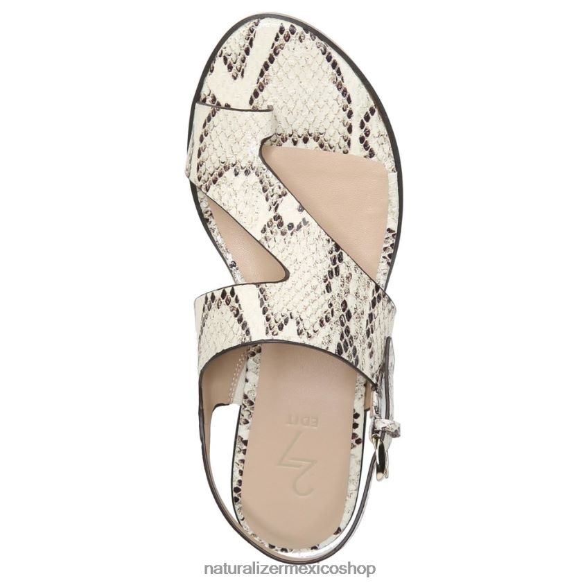 sandalias | 27 editar sandalia eris 60D4P0611 Naturalizer mujer piel de cobra marfil