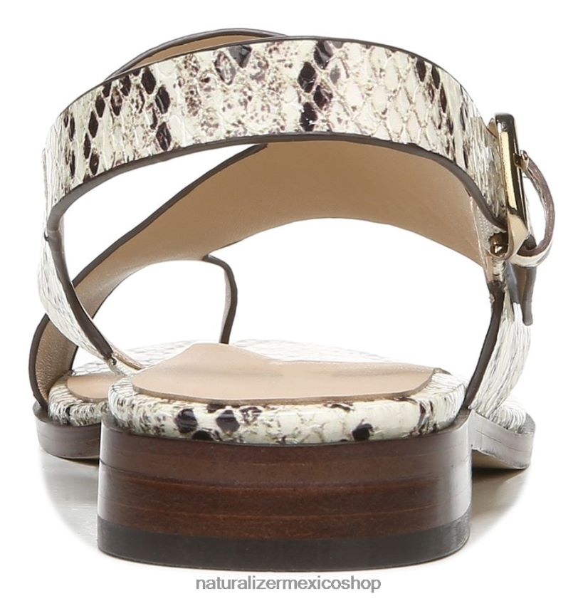 sandalias | 27 editar sandalia eris 60D4P0611 Naturalizer mujer piel de cobra marfil