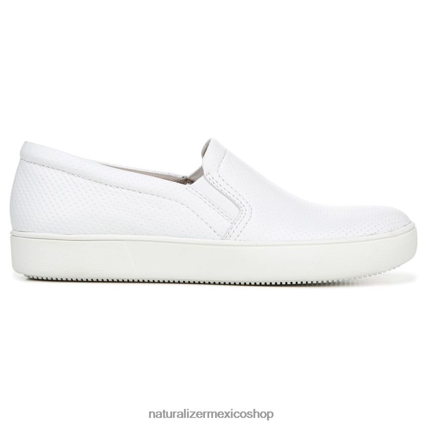 zapatillas | marianne slip en la zapatilla de deporte 60D4P0511 Naturalizer mujer cuero perforado blanco