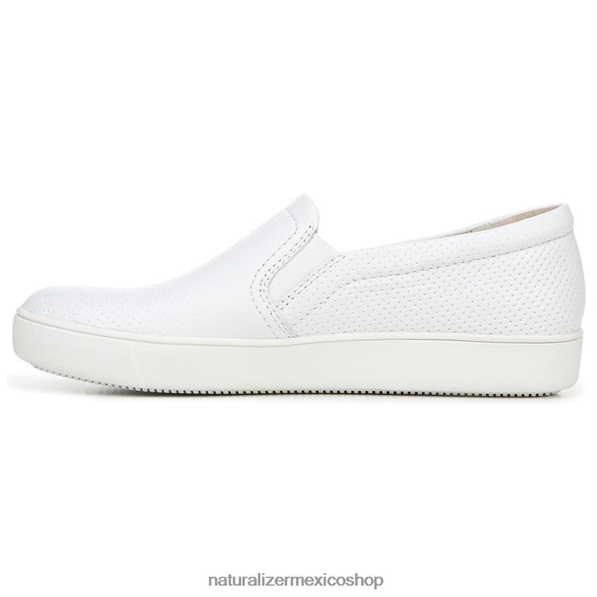 zapatillas | marianne slip en la zapatilla de deporte 60D4P0511 Naturalizer mujer cuero perforado blanco