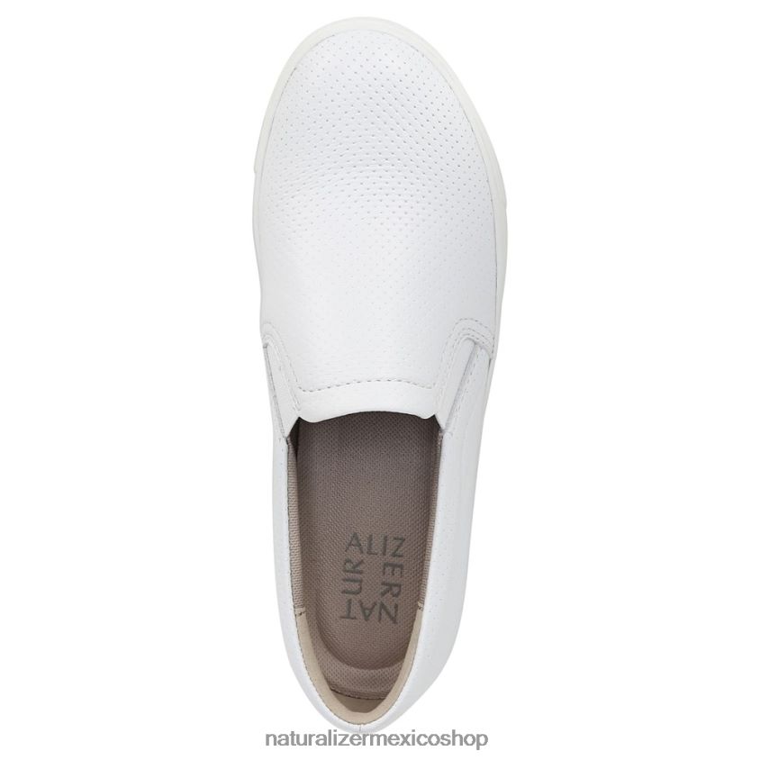zapatillas | marianne slip en la zapatilla de deporte 60D4P0511 Naturalizer mujer cuero perforado blanco