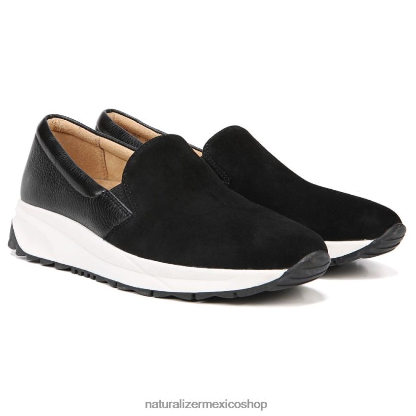 zapatillas | zapatillas selah 60D4P0350 Naturalizer mujer ante negro/cuero
