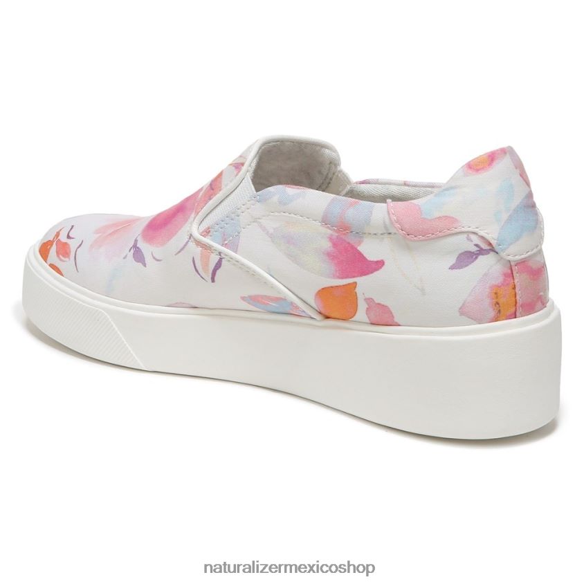 zapatillas | zapatillas sin cordones marianne 2.0 60D4P0354 Naturalizer mujer tela floral blanca/rosa