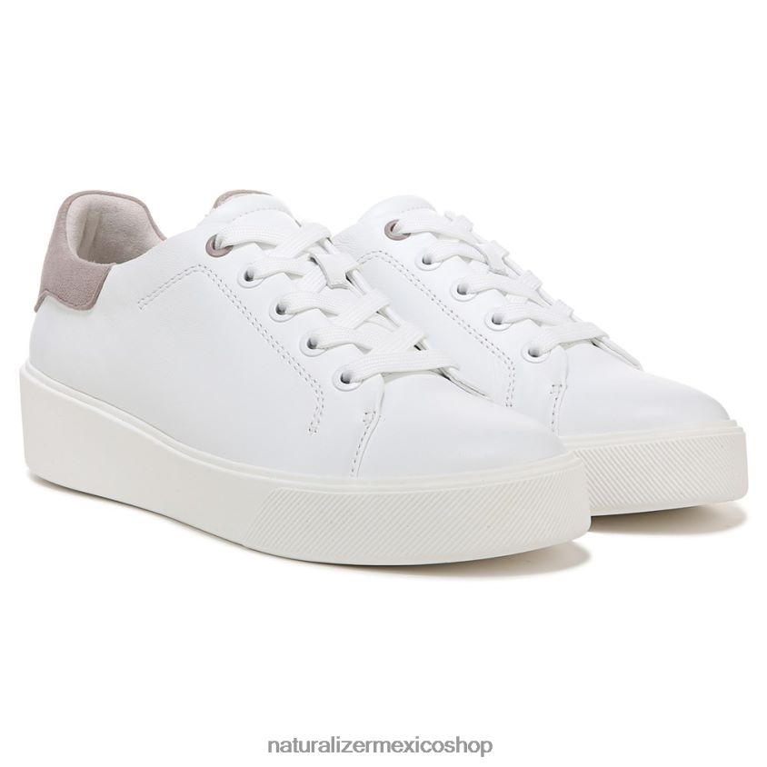 zapatillas | tenis morrison 2.0 con cordones 60D4P091 Naturalizer mujer piel blanca/tórtola