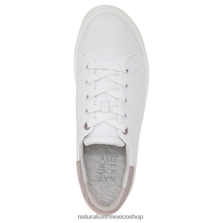 zapatillas | tenis morrison 2.0 con cordones 60D4P091 Naturalizer mujer piel blanca/tórtola