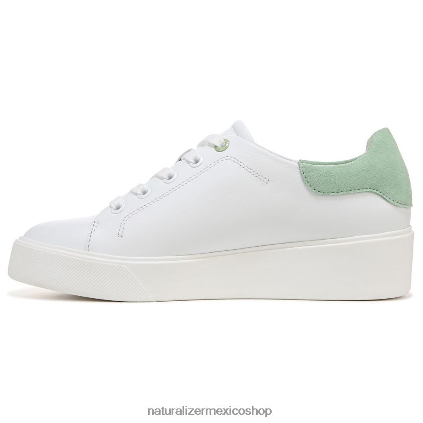 zapatillas | tenis morrison 2.0 con cordones 60D4P092 Naturalizer mujer cuero blanco/verde menta
