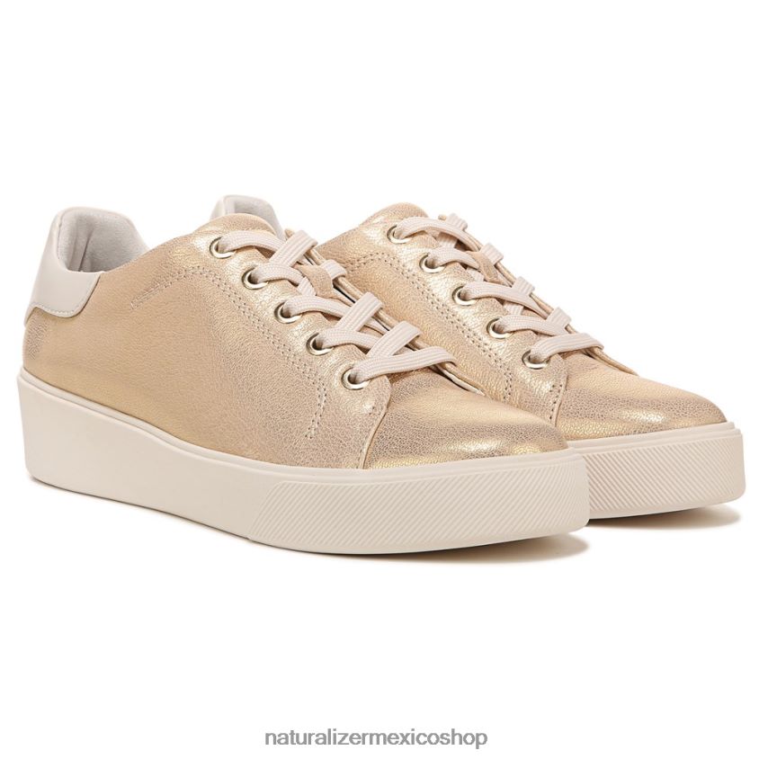 zapatillas | tenis morrison 2.0 con cordones 60D4P094 Naturalizer mujer cuero dorado