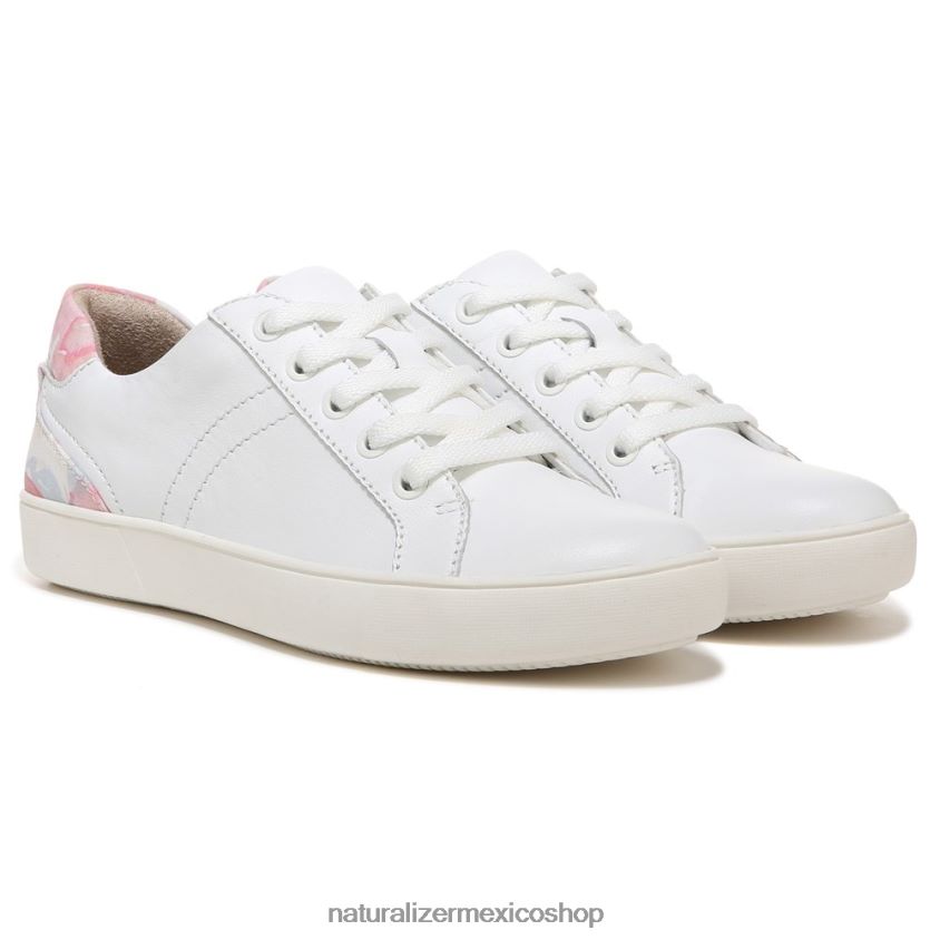 zapatillas | zapatilla morrison 60D4P0235 Naturalizer mujer cuero floral blanco/rosa