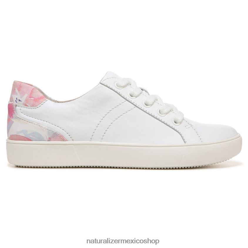 zapatillas | zapatilla morrison 60D4P0235 Naturalizer mujer cuero floral blanco/rosa