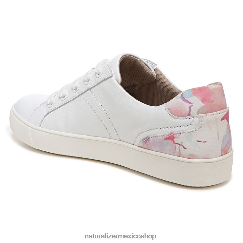 zapatillas | zapatilla morrison 60D4P0235 Naturalizer mujer cuero floral blanco/rosa