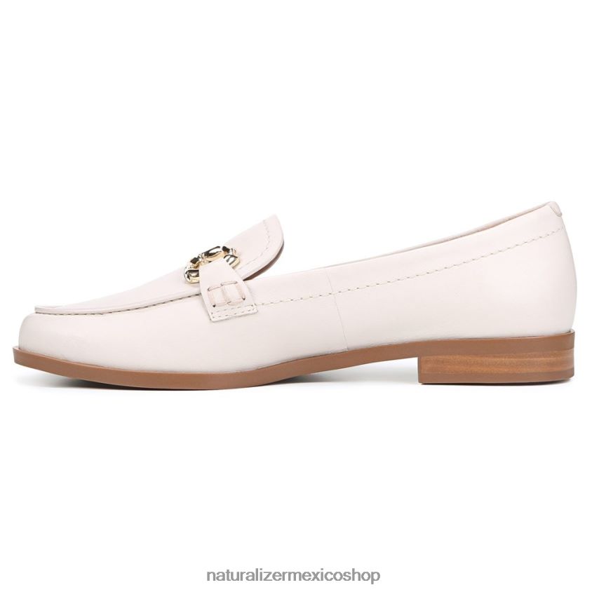 mocasines | holgazán stevie 60D4P0261 Naturalizer mujer cuero satinado beige perla