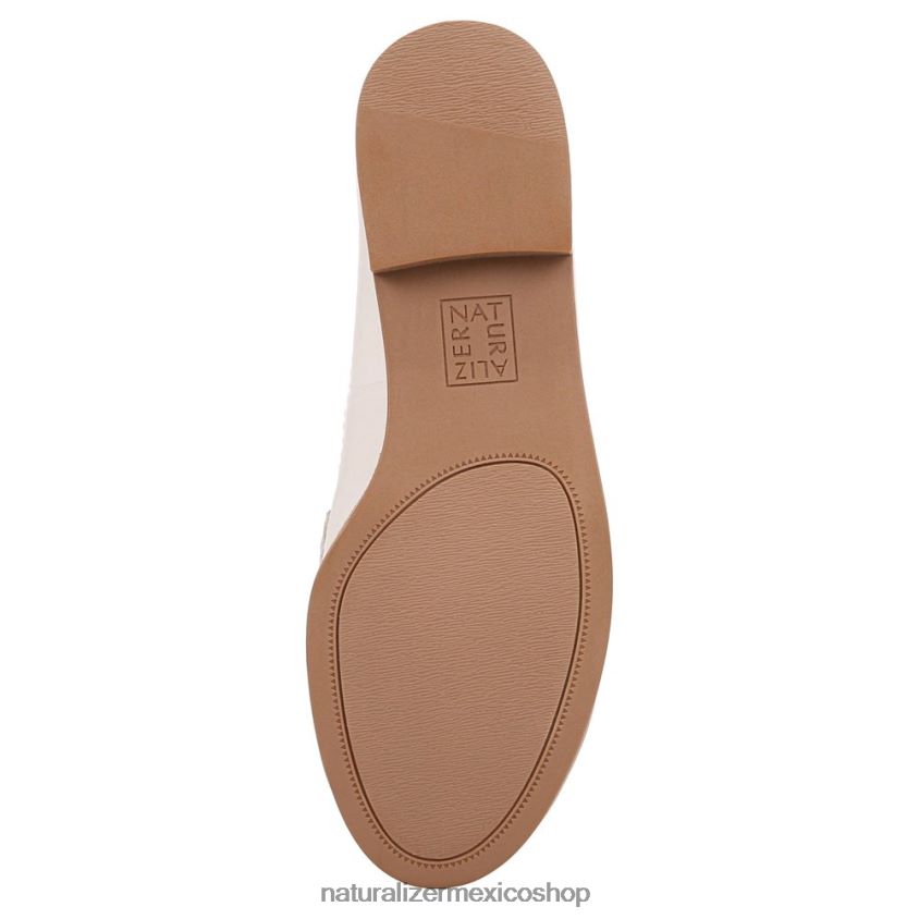 mocasines | holgazán stevie 60D4P0261 Naturalizer mujer cuero satinado beige perla