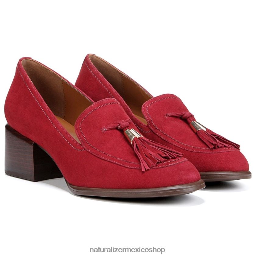 mocasines | mocasín trixie 60D4P0655 Naturalizer mujer ante rojo rubí