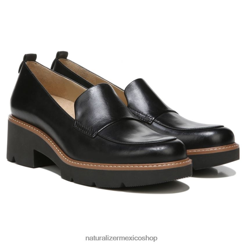 mocasines | mocasines con suela dentada Darry 60D4P0164 Naturalizer mujer cuero negro