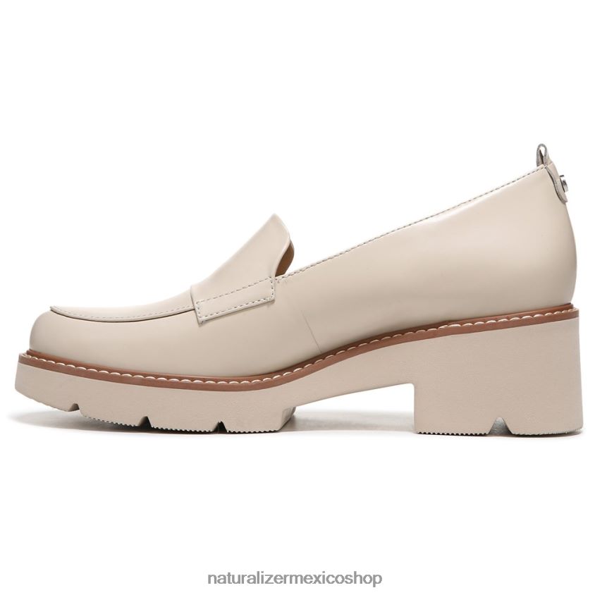 mocasines | mocasines con suela dentada Darry 60D4P0166 Naturalizer mujer cuero de piel de porcelana