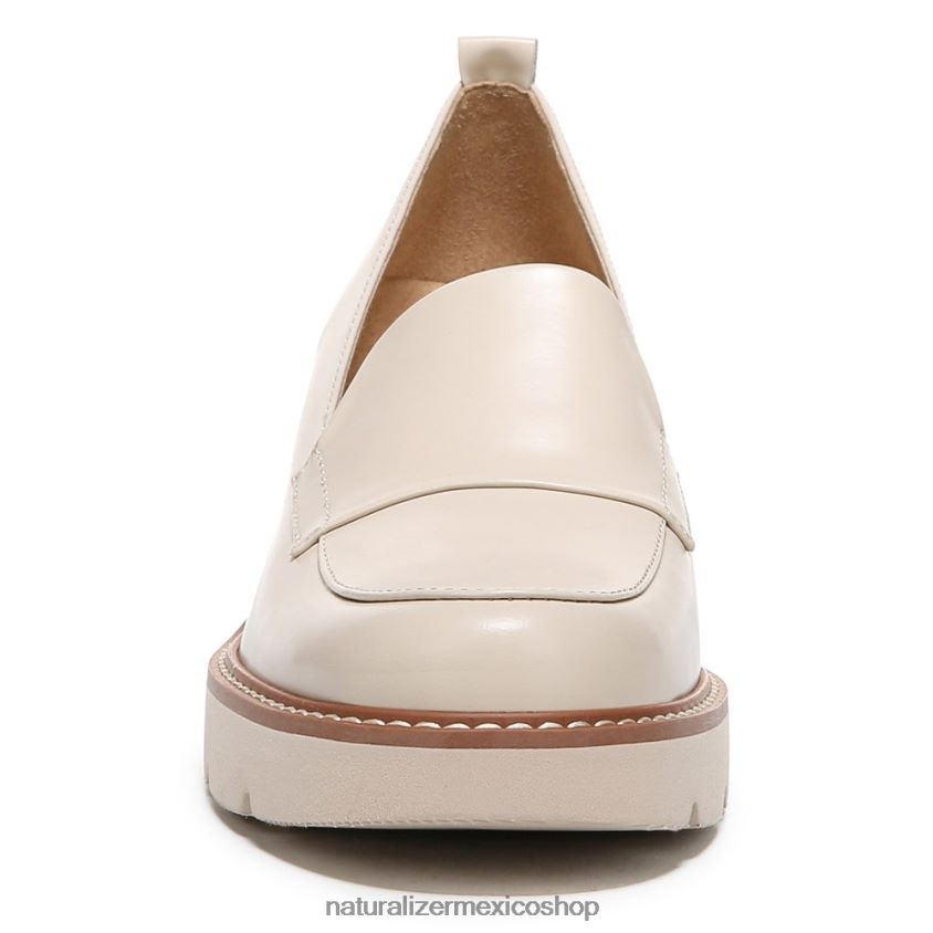 mocasines | mocasines con suela dentada Darry 60D4P0166 Naturalizer mujer cuero de piel de porcelana