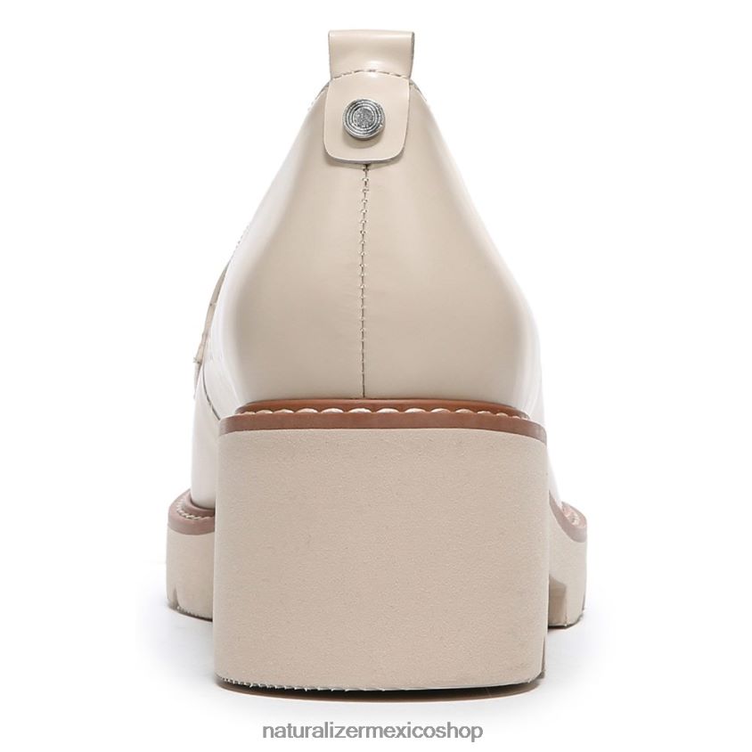 mocasines | mocasines con suela dentada Darry 60D4P0166 Naturalizer mujer cuero de piel de porcelana