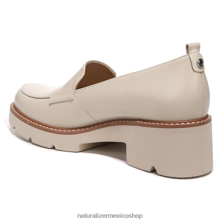 mocasines | mocasines con suela dentada Darry 60D4P0166 Naturalizer mujer cuero de piel de porcelana
