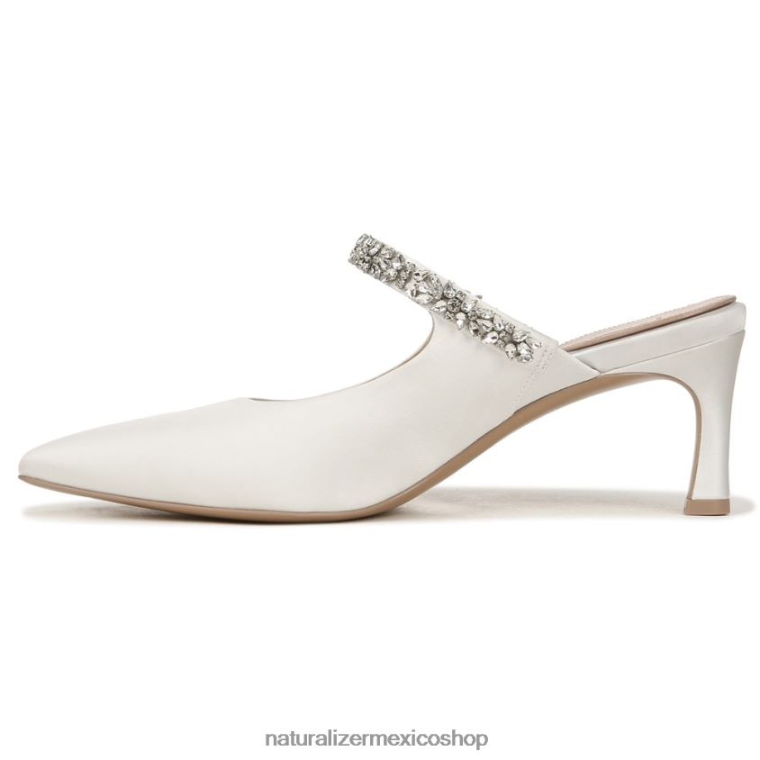 mulas | mule de vestir liefde 60D4P0316 Naturalizer mujer tela blanca de seda