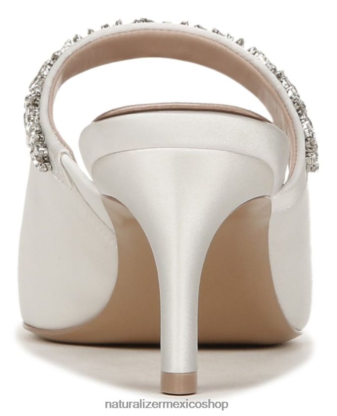mulas | mule de vestir liefde 60D4P0316 Naturalizer mujer tela blanca de seda