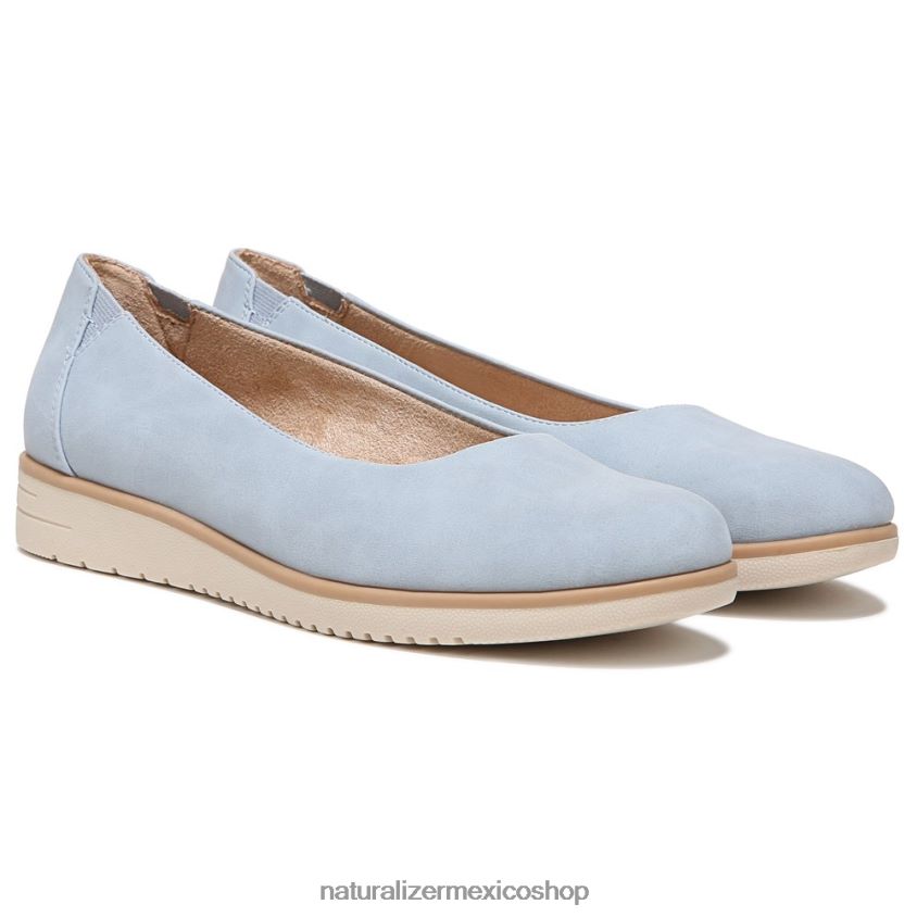 pisos | alma idea bailarina plana 60D4P0365 Naturalizer mujer polvo azul sintético