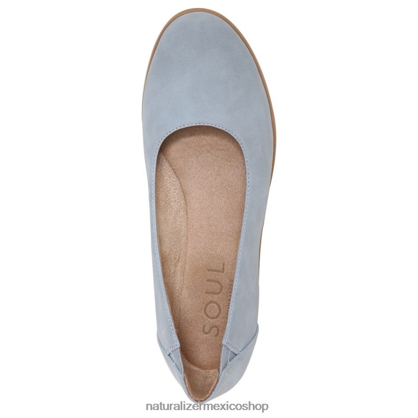 pisos | alma idea bailarina plana 60D4P0365 Naturalizer mujer polvo azul sintético