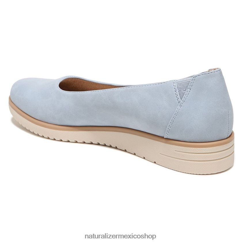 pisos | alma idea bailarina plana 60D4P0365 Naturalizer mujer polvo azul sintético