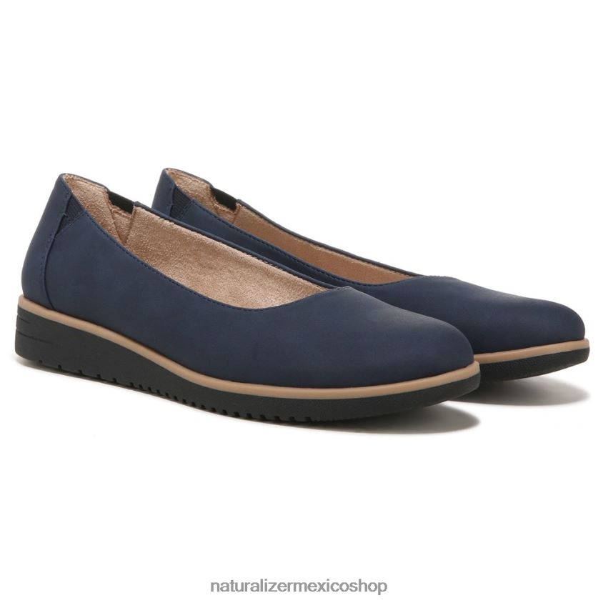 pisos | alma idea bailarina plana 60D4P0366 Naturalizer mujer azul marino sintético