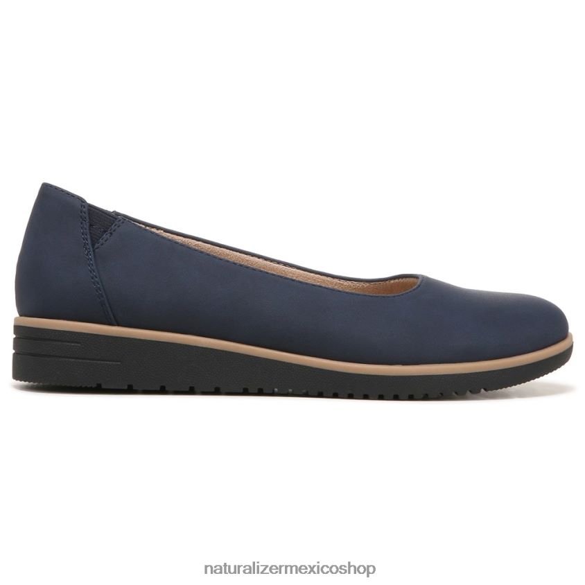 pisos | alma idea bailarina plana 60D4P0366 Naturalizer mujer azul marino sintético