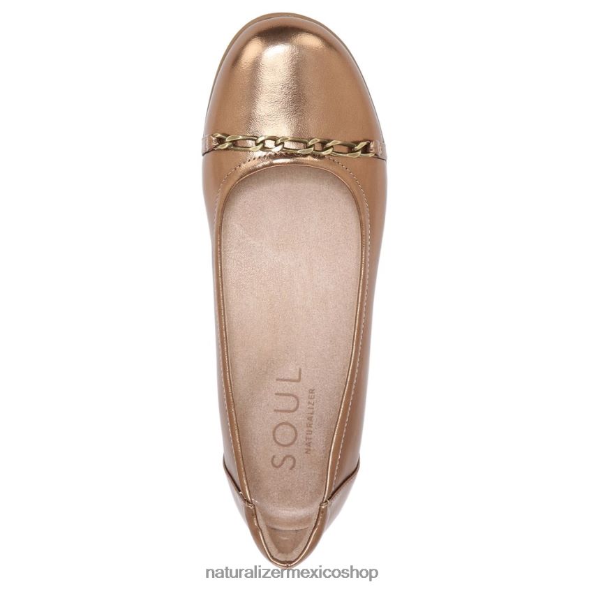 pisos | alma mística plana 60D4P044 Naturalizer mujer bronce sintético