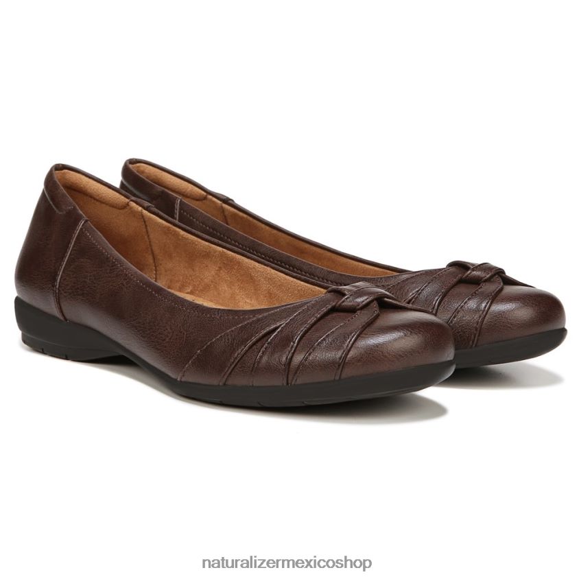 pisos | alma regalo plana 60D4P0392 Naturalizer mujer sintético marrón