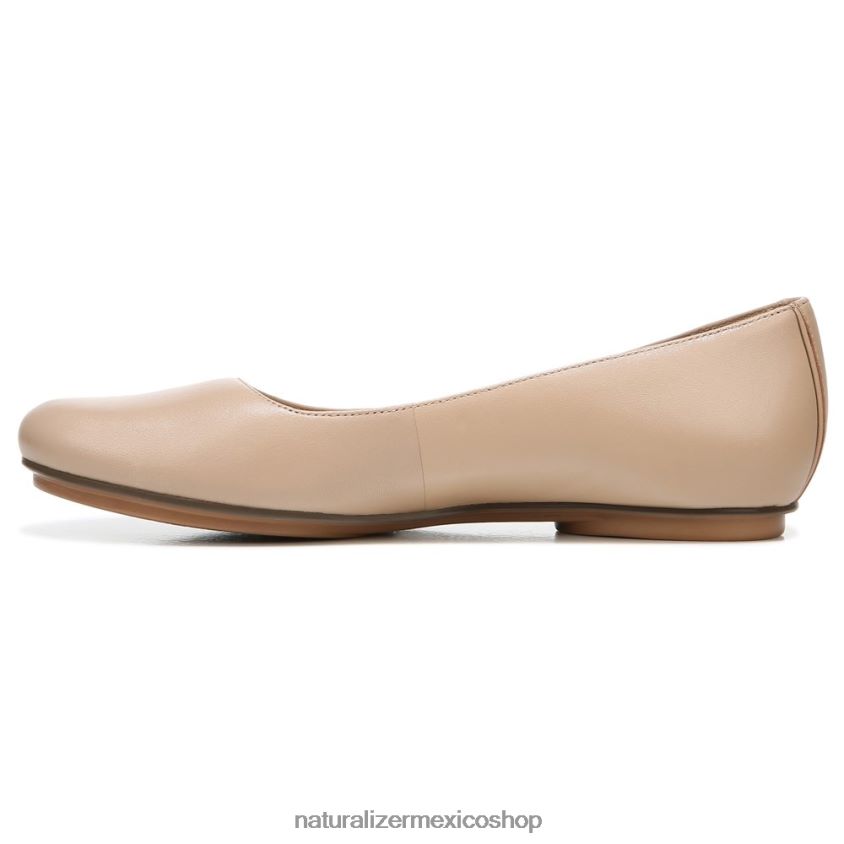 pisos | bailarinas maxwell 60D4P0175 Naturalizer mujer crema brulée de cuero