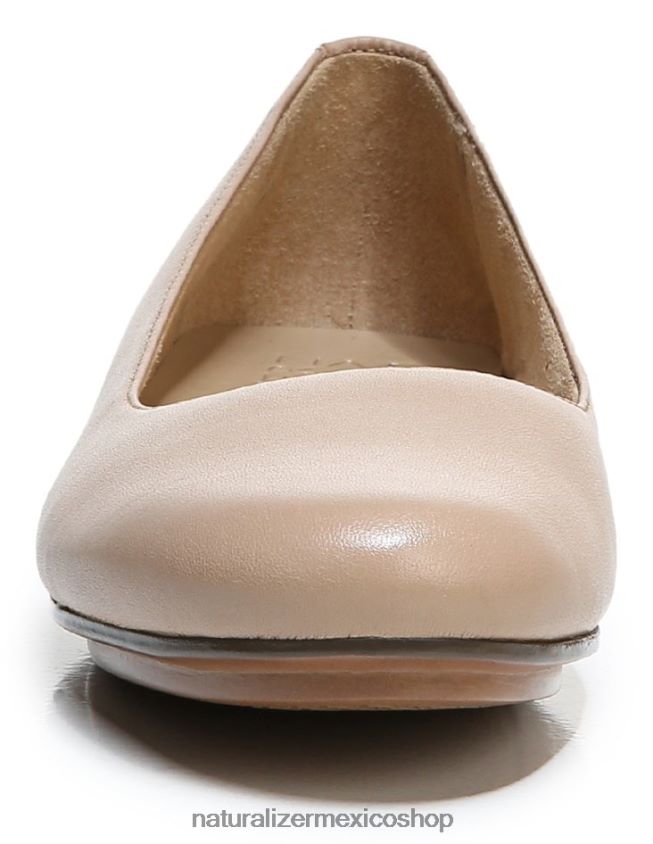 pisos | bailarinas maxwell 60D4P0175 Naturalizer mujer crema brulée de cuero
