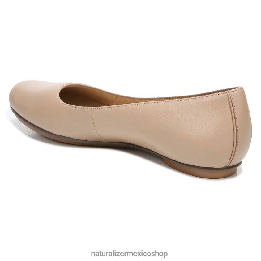 pisos | bailarinas maxwell 60D4P0175 Naturalizer mujer crema brulée de cuero