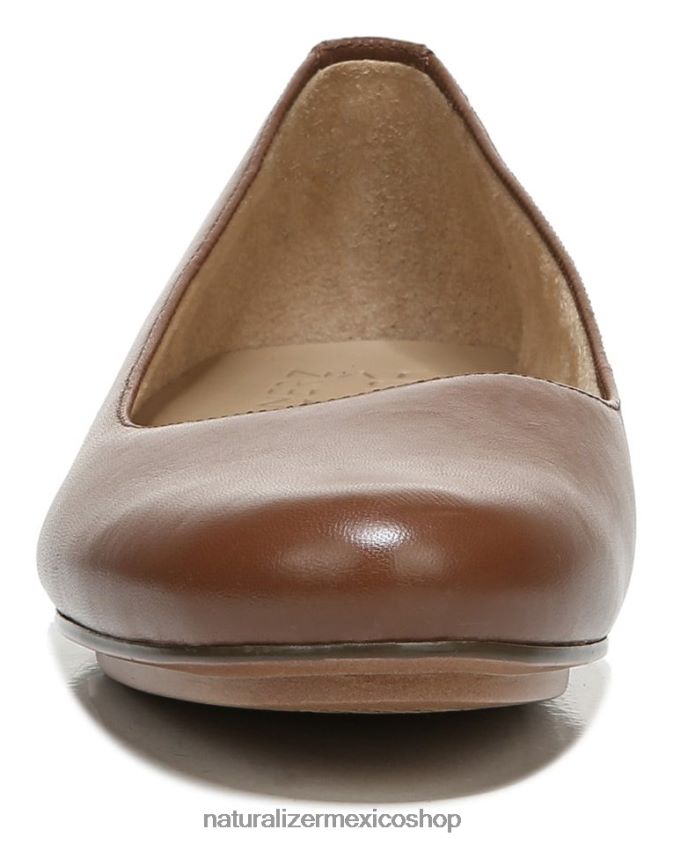pisos | bailarinas maxwell 60D4P0176 Naturalizer mujer cuero de nuez de brasil