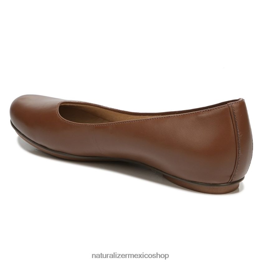 pisos | bailarinas maxwell 60D4P0176 Naturalizer mujer cuero de nuez de brasil